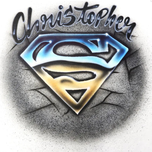 Chrome Superman Logo With Your Name